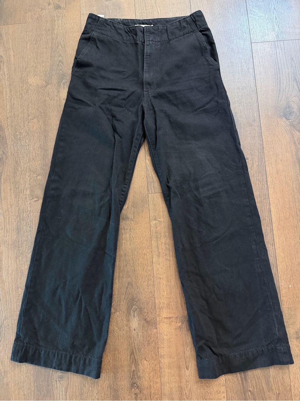 Levi's® Premium Ribcage Wide Leg Tailored  Denim Black Jeans Size W30 x L34”